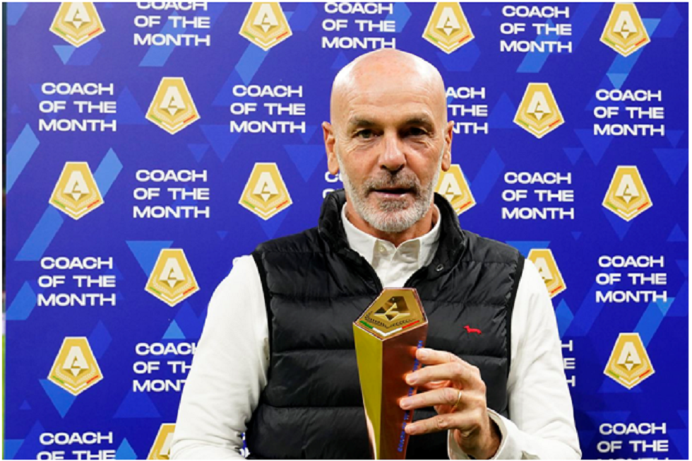 Stefano Pioli wins Serie A Coach of the Season award in 2022